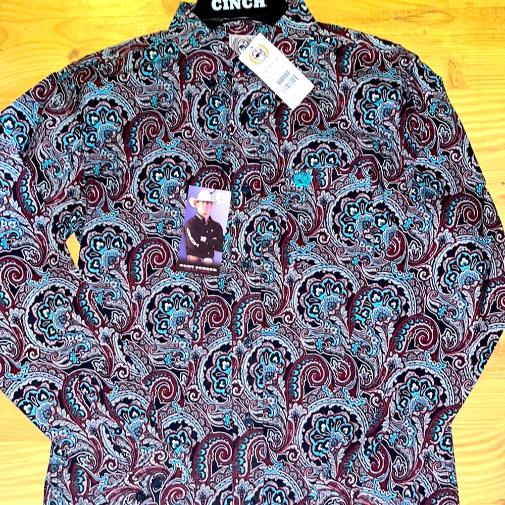 Boys cinch shirt, brand new size L(12)